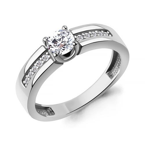 Кольцо помолвочное Aquamarine, серебро 925 проба, вставка фианит (Aquamarine, Россия) — от 128.13 руб. в сети магазинов DIAMANTE забронировать в магазине Кольцо помолвочное Aquamarine, серебро 925 проба, вставка фианит (Aquamarine, Россия)
