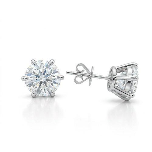 Серьги пусеты, платина 950 проба, вставка бриллиант — от 39900.00 руб. в сети магазинов DIAMANTE забронировать в магазине Серьги пусеты, платина 950 проба, вставка бриллиант