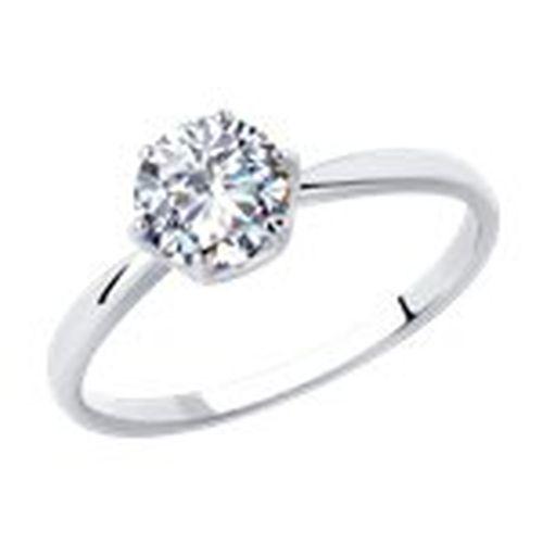 Кольцо помолвочное Diamant, серебро 925 проба, вставка фианит (Diamant, Россия) — от 86.56 руб. в сети магазинов DIAMANTE забронировать в магазине Кольцо помолвочное Diamant, серебро 925 проба, вставка фианит (Diamant, Россия)