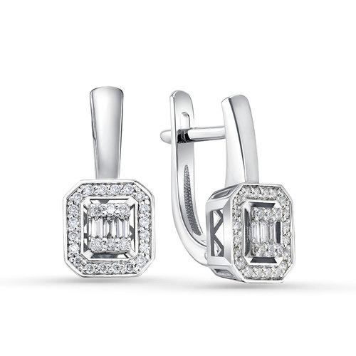 Серьги с английским замком Era Jewelry, белое золото 585 проба, вставка бриллиант (Era Jewelry, Россия) — от 5946.62 руб. в сети магазинов DIAMANTE забронировать в магазине Серьги с английским замком Era Jewelry, белое золото 585 проба, вставка бриллиант