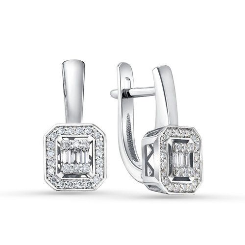 Серьги с английским замком Era Jewellery, белое золото 585 проба, вставка бриллиант (Era Jewellery, Россия) — от 5946.62 руб. в сети магазинов DIAMANTE забронировать в магазине Серьги с английским замком Era Jewellery, белое золото 585 проба, вставка бриллиант (Era Jewellery, Россия)