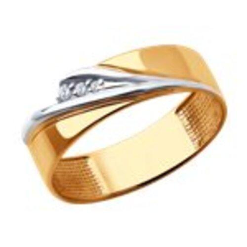 Кольцо декоративное SOKOLOV, красное золото 585 проба, вставка фианит (SOKOLOV, Россия) — от 1186.53 руб. в сети магазинов DIAMANTE забронировать в магазине Кольцо декоративное SOKOLOV, красное золото 585 проба, вставка фианит