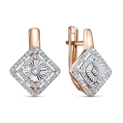 Серьги с английским замком RoseGrace, красное золото 585 проба (RoseGrace, Россия) — от 4412.19 руб. в сети магазинов DIAMANTE забронировать в магазине Серьги с английским замком RoseGrace, красное золото 585 проба