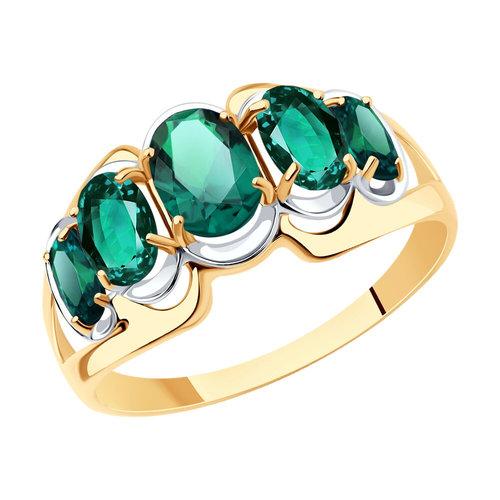 Кольцо декоративное SOKOLOV, красное золото 585 проба, вставка изумруд (SOKOLOV, Россия) — от 1702.41 руб. в сети магазинов DIAMANTE забронировать в магазине Кольцо декоративное SOKOLOV, красное золото 585 проба, вставка изумруд