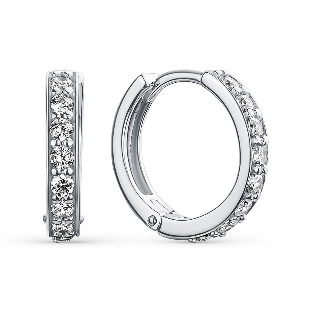 Серьги Конго DEWI, серебро 925 проба, вставка фианиты (DEWI, Россия) — от 135.84 руб. в сети магазинов DIAMANTE забронировать в магазине Серьги Конго DEWI, серебро 925 проба, вставка фианиты (DEWI, Россия)