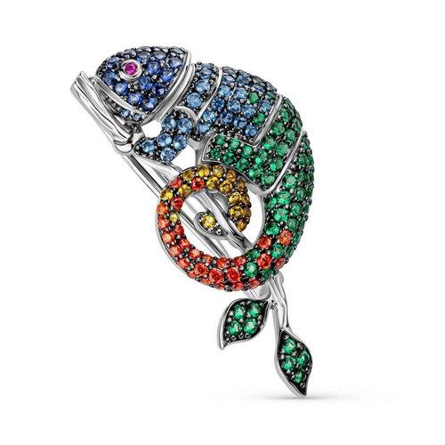Брошь DEWI, серебро 925 проба (DEWI, Россия) — от 697.92 руб. в сети магазинов DIAMANTE забронировать в магазине Брошь DEWI, серебро 925 проба