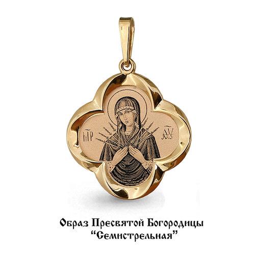 Подвеска Семистрельная, красное золото 585 проба (7 Карат, Беларусь) — от 1190.70 руб. в сети магазинов DIAMANTE забронировать в магазине Подвеска Семистрельная, красное золото 585 проба