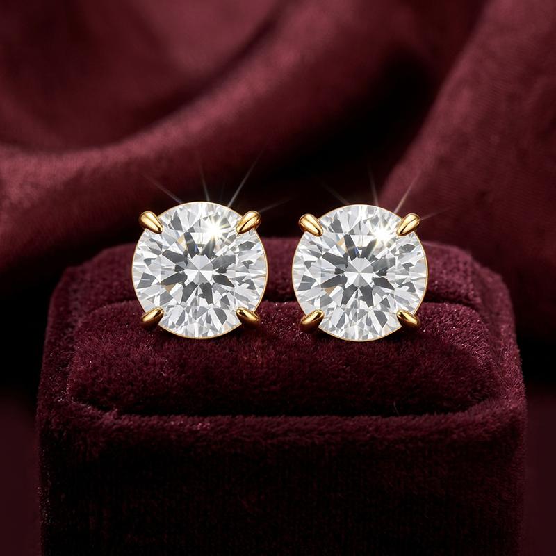 Серьги пусеты BUBLIK JEWELRY, красное золото 585 проба, вставка бриллиант (BUBLIK JEWELRY, Россия) — от 7341.08 руб. в сети магазинов DIAMANTE забронировать в магазине Серьги пусеты BUBLIK JEWELRY, красное золото 585 проба, вставка бриллиант (BUBLIK JEWELRY, Россия)