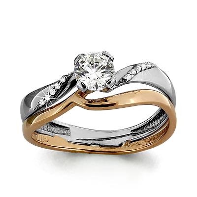 Кольцо помолвочное Aquamarine, золото 585 проба, вставка фианит (Aquamarine, Россия) — от 1818.00 руб. в сети магазинов DIAMANTE забронировать в магазине Кольцо помолвочное Aquamarine, золото 585 проба, вставка фианит (Aquamarine, Россия)