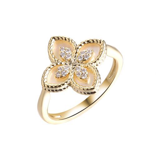 Кольцо декоративное Fresh Jewelry, желтое серебро 925 проба, вставка перламутр (Fresh Jewelry, Россия) — от 188.03 руб. в сети магазинов DIAMANTE забронировать в магазине Кольцо декоративное Fresh Jewelry, желтое серебро 925 проба, вставка перламутр (Fresh Jewelry, Россия)
