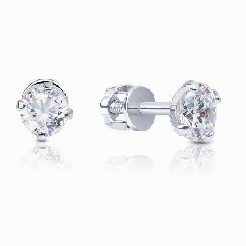 Серьги пусеты BUBLIK JEWELRY, серебро 925 проба, вставка фианит (BUBLIK JEWELRY, Россия) — от 91.27 руб. в сети магазинов DIAMANTE забронировать в магазине Серьги пусеты BUBLIK JEWELRY, серебро 925 проба, вставка фианит (BUBLIK JEWELRY, Россия)