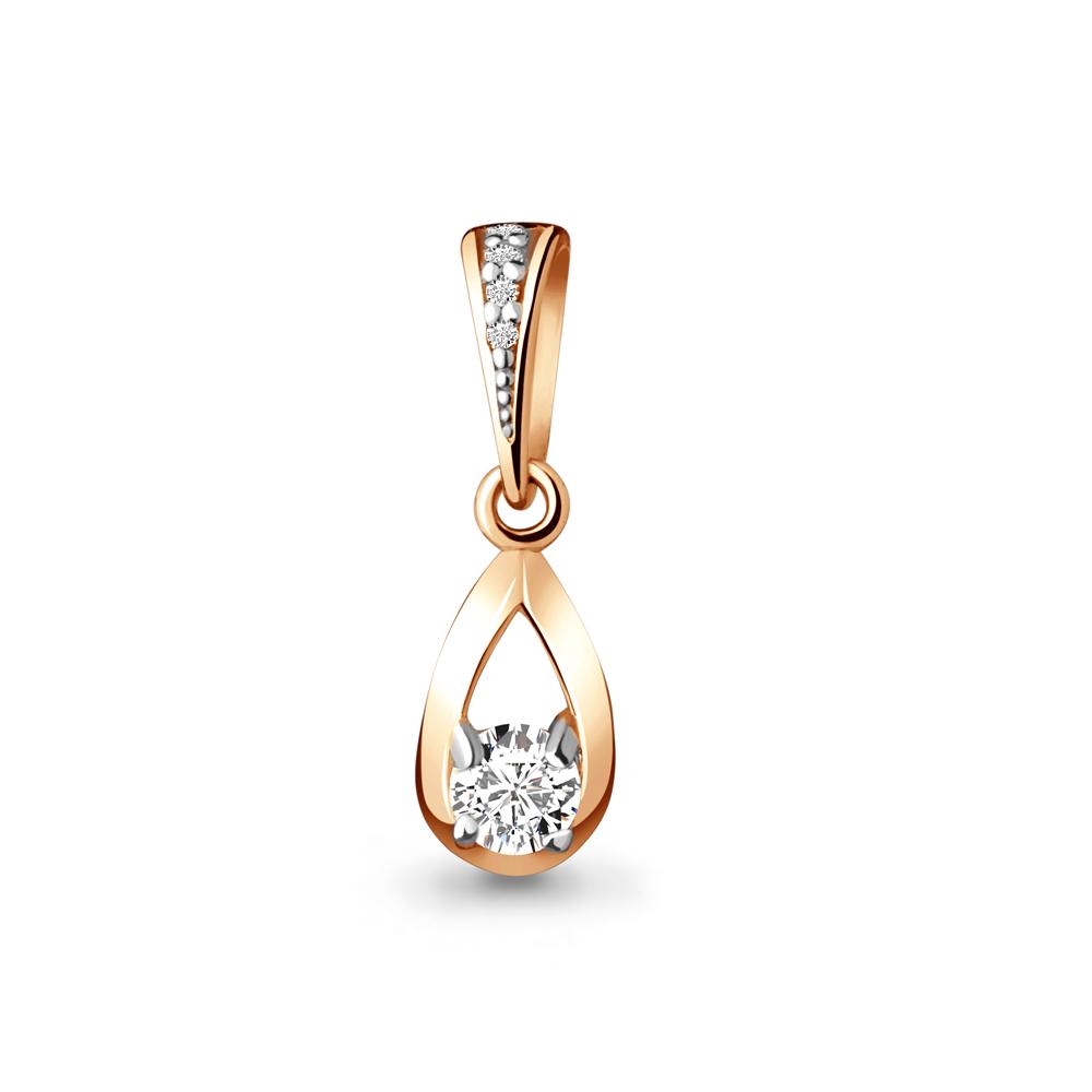 Подвеска декоративная Aquamarine, красное золото 585 проба, вставка бриллиант (Aquamarine, Россия) — от 1386.17 руб. в сети магазинов DIAMANTE забронировать в магазине Подвеска декоративная Aquamarine, красное золото 585 проба, вставка бриллиант (Aquamarine, Россия)