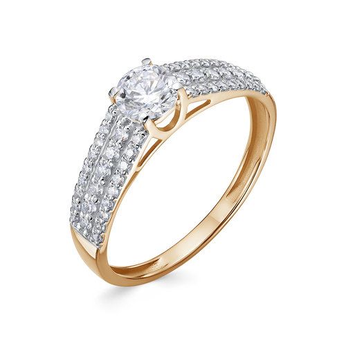Кольцо помолвочное BUBLIK JEWELRY, красное золото 585 проба, вставка фианит (BUBLIK JEWELRY, Россия) — от 1303.40 руб. в сети магазинов DIAMANTE забронировать в магазине Кольцо помолвочное BUBLIK JEWELRY, красное золото 585 проба, вставка фианит (BUBLIK JEWELRY, Россия)