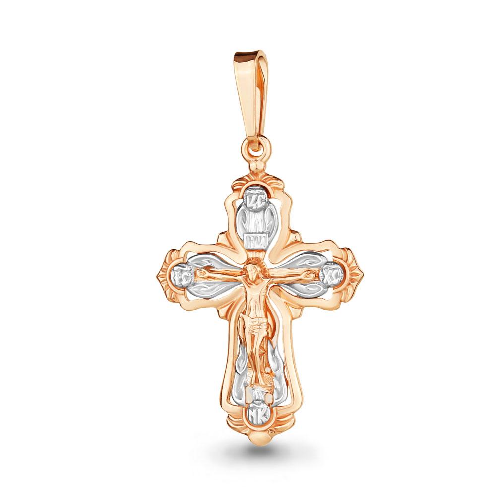 Подвеска крестик Aquamarine, красное золото 585 проба (Aquamarine, Россия) — от 1318.72 руб. в сети магазинов DIAMANTE забронировать в магазине Подвеска крестик Aquamarine, красное золото 585 проба (Aquamarine, Россия)