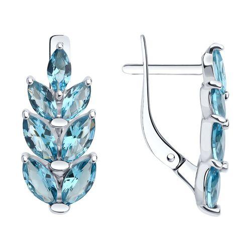 Серьги с английским замком Diamant, серебро 925 проба, вставка ситалл (Diamant, Россия) — от 336.00 руб. в сети магазинов DIAMANTE забронировать в магазине Серьги с английским замком Diamant, серебро 925 проба, вставка ситалл