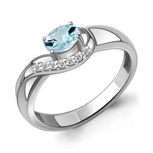 Кольцо декоративное Aquamarine, серебро 925 проба, вставка фианит (Aquamarine, Россия) — от 117.36 руб. в сети магазинов DIAMANTE забронировать в магазине Кольцо декоративное Aquamarine, серебро 925 проба, вставка фианит (Aquamarine, Россия)