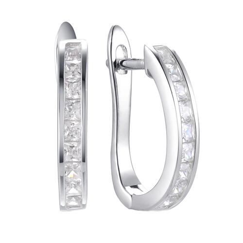 Серьги с английским замком Fresh Jewelry, серебро 925 проба, вставка фианит (Fresh Jewelry, Россия) — от 234.00 руб. в сети магазинов DIAMANTE забронировать в магазине Серьги с английским замком Fresh Jewelry, серебро 925 проба, вставка фианит