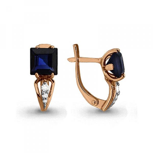 Серьги с английским замком Aquamarine, красное золото 585 проба, вставка бриллиант (Aquamarine, Россия) — от 2610.94 руб. в сети магазинов DIAMANTE забронировать в магазине Серьги с английским замком Aquamarine, красное золото 585 проба, вставка бриллиант (Aquamarine, Россия)