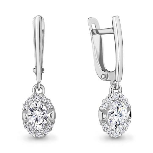 Серьги длинные Aquamarine, серебро 925 проба, вставка фианит (Aquamarine, Россия) — от 131.23 руб. в сети магазинов DIAMANTE забронировать в магазине Серьги длинные Aquamarine, серебро 925 проба, вставка фианит (Aquamarine, Россия)