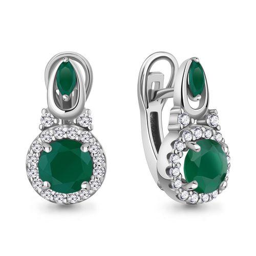 Серьги с английским замком Aquamarine, серебро 925 проба, вставка фианит (Aquamarine, Россия) — от 231.62 руб. в сети магазинов DIAMANTE забронировать в магазине Серьги с английским замком Aquamarine, серебро 925 проба, вставка фианит (Aquamarine, Россия)
