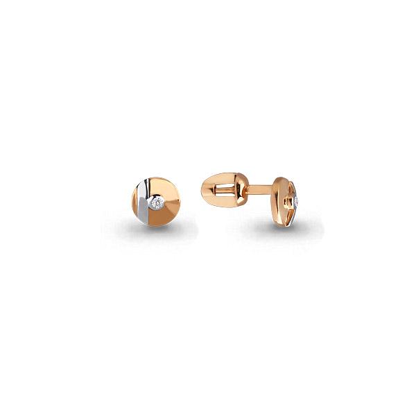 Серьги пусеты Aquamarine, красное золото 585 проба, вставка фианит (Aquamarine, Россия) — от 1026.00 руб. в сети магазинов DIAMANTE забронировать в магазине Серьги пусеты Aquamarine, красное золото 585 проба, вставка фианит (Aquamarine, Россия)