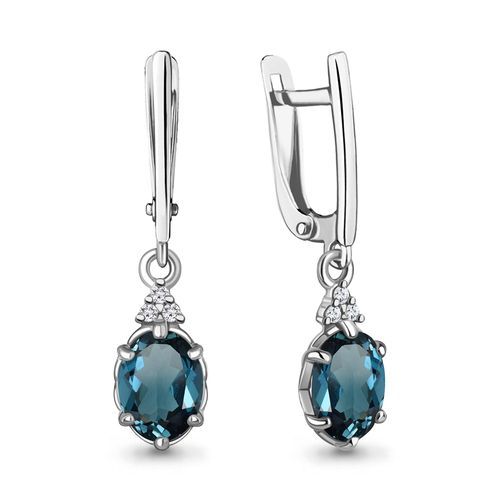 Серьги длинные Aquamarine, серебро 925 проба, вставка фианит (Aquamarine, Россия) — от 248.56 руб. в сети магазинов DIAMANTE забронировать в магазине Серьги длинные Aquamarine, серебро 925 проба, вставка фианит (Aquamarine, Россия)