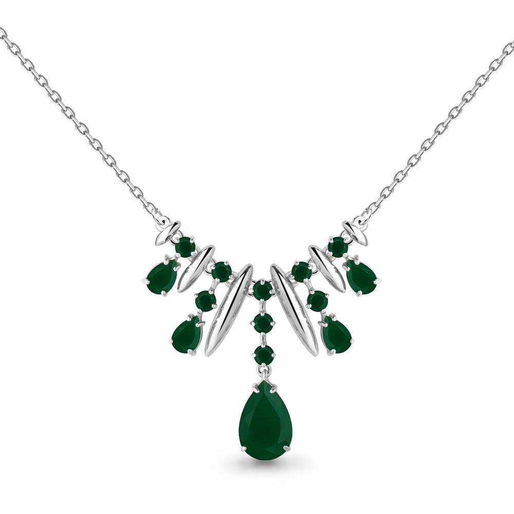 Колье Aquamarine, серебро 925 проба, вставка агат (Aquamarine, Россия) — от 314.18 руб. в сети магазинов DIAMANTE забронировать в магазине Колье Aquamarine, серебро 925 проба, вставка агат