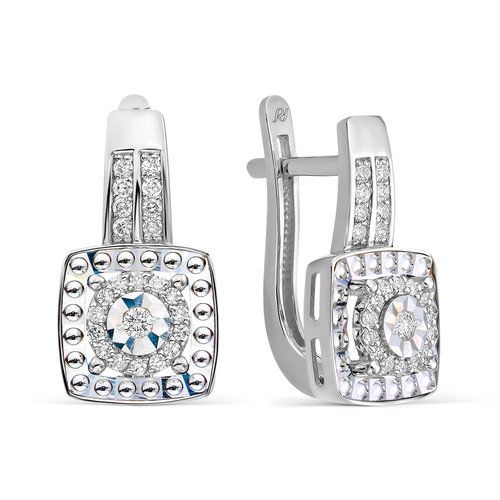 Серьги с английским замком Prestige, белое золото 585 проба (Prestige, Россия) — от 5826.95 руб. в сети магазинов DIAMANTE забронировать в магазине Серьги с английским замком Prestige, белое золото 585 проба (Prestige, Россия)