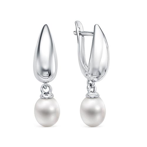 Серьги длинные Zlato, серебро 925 проба, вставка жемчуг (Zlato, Россия) — от 203.59 руб. в сети магазинов DIAMANTE забронировать в магазине Серьги длинные Zlato, серебро 925 проба, вставка жемчуг