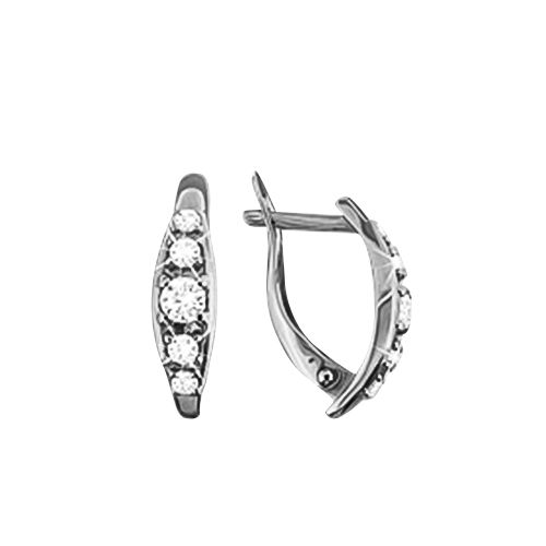 Серьги с английским замком Aquamarine, серебро 925 проба, вставка фианит (Aquamarine, Россия) — от 95.12 руб. в сети магазинов DIAMANTE забронировать в магазине Серьги с английским замком Aquamarine, серебро 925 проба, вставка фианит (Aquamarine, Россия)