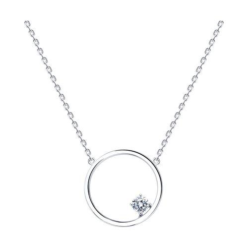 Колье SOKOLOV, серебро 925 проба, вставка фианит (SOKOLOV, Россия) — от 182.08 руб. в сети магазинов DIAMANTE забронировать в магазине Колье SOKOLOV, серебро 925 проба, вставка фианит