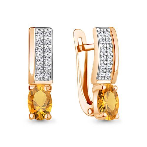 Серьги с английским замком Aquamarine, красное золото 585 проба, вставка фианит (Aquamarine, Россия) — от 2087.40 руб. в сети магазинов DIAMANTE забронировать в магазине Серьги с английским замком Aquamarine, красное золото 585 проба, вставка фианит (Aquamarine, Россия)