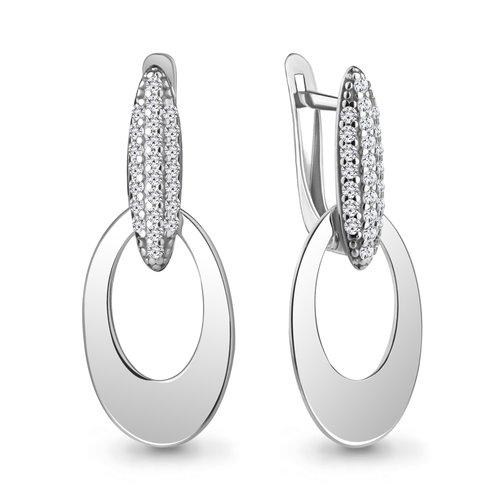 Серьги длинные Aquamarine, серебро 925 проба, вставка фианит (Aquamarine, Россия) — от 209.52 руб. в сети магазинов DIAMANTE забронировать в магазине Серьги длинные Aquamarine, серебро 925 проба, вставка фианит