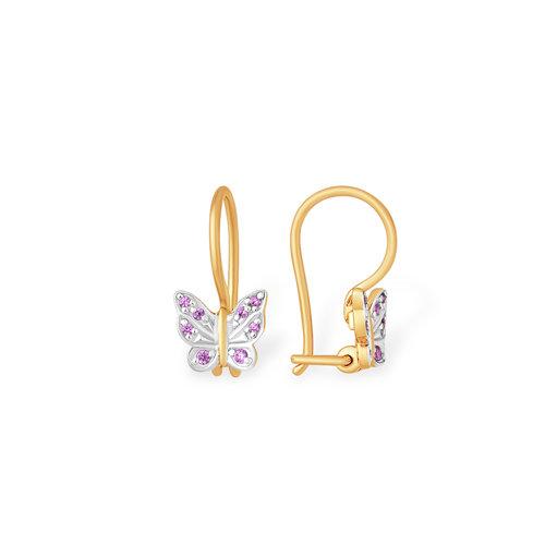 Серьги детские 7 Карат, красное золото 585 проба, вставка фианит (7 Карат, Беларусь) — от 735.32 руб. в сети магазинов DIAMANTE забронировать в магазине Серьги детские 7 Карат, красное золото 585 проба, вставка фианит (7 Карат, Беларусь)