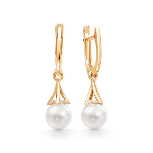 Серьги длинные 7 Карат, красное золото 585 проба, вставка фианит (7 Карат, Беларусь) — от 2734.20 руб. в сети магазинов DIAMANTE забронировать в магазине Серьги длинные 7 Карат, красное золото 585 проба, вставка фианит