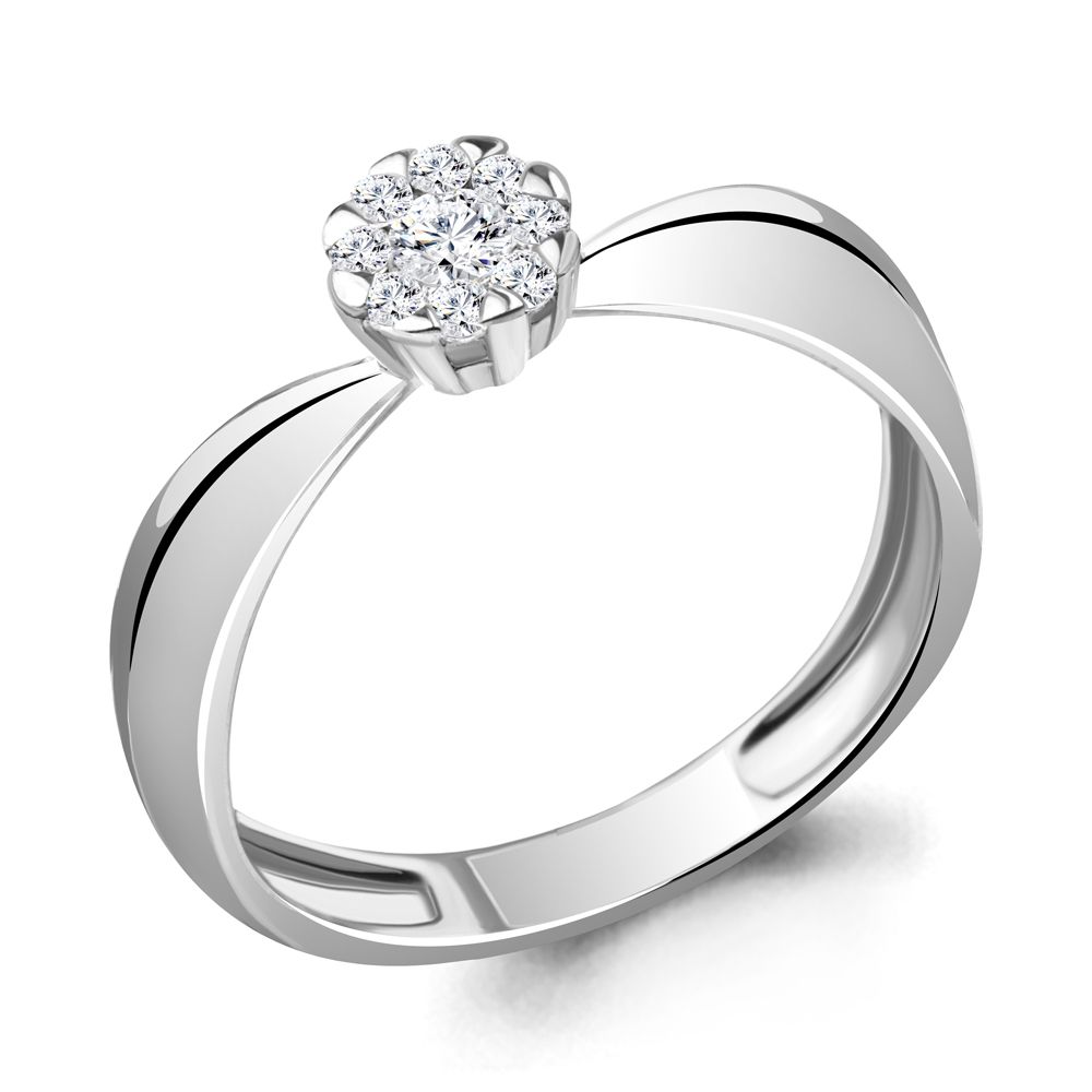 Кольцо помолвочное Aquamarine, белое золото 585 проба, вставка бриллиант (Aquamarine, Россия) — от 2952.79 руб. в сети магазинов DIAMANTE забронировать в магазине Кольцо помолвочное Aquamarine, белое золото 585 проба, вставка бриллиант (Aquamarine, Россия)