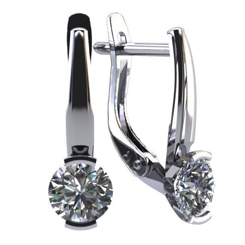 Серьги с английским замком BUBLIK JEWELRY, серебро 925 проба, вставка фианит (BUBLIK JEWELRY, Россия) — от 108.72 руб. в сети магазинов DIAMANTE забронировать в магазине Серьги с английским замком BUBLIK JEWELRY, серебро 925 проба, вставка фианит (BUBLIK JEWELRY, Россия)