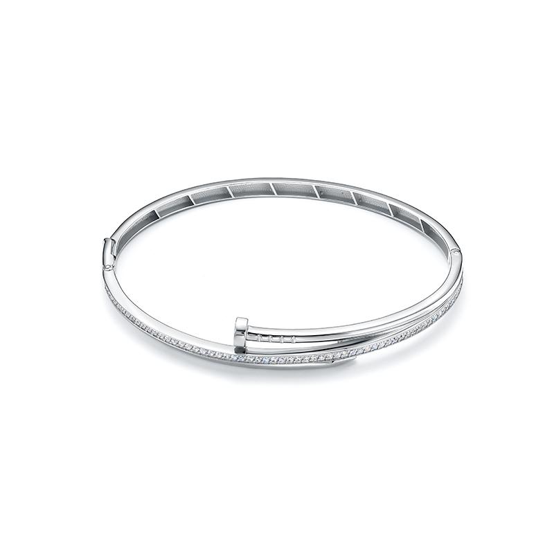 Браслет жесткий DELTA, серебро 925 проба, вставка фианит (DELTA, Россия) — от 493.56 руб. в сети магазинов DIAMANTE забронировать в магазине Браслет жесткий DELTA, серебро 925 проба, вставка фианит (DELTA, Россия)