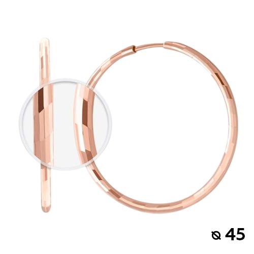 Серьги Конго, красное золото 585 проба (Беларусь) — от 1631.92 руб. в сети магазинов DIAMANTE забронировать в магазине Серьги Конго, красное золото 585 проба (Беларусь)