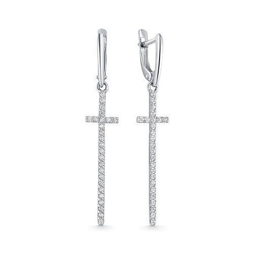 Серьги длинные Zlato, серебро 925 проба, вставка фианит (Zlato, Россия) — от 135.42 руб. в сети магазинов DIAMANTE забронировать в магазине Серьги длинные Zlato, серебро 925 проба, вставка фианит (Zlato, Россия)