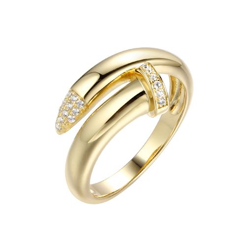 Кольцо декоративное Fresh Jewelry, желтое серебро 925 проба, вставка фианит (Fresh Jewelry, Россия) — от 275.04 руб. в сети магазинов DIAMANTE забронировать в магазине Кольцо декоративное Fresh Jewelry, желтое серебро 925 проба, вставка фианит (Fresh Jewelry, Россия)