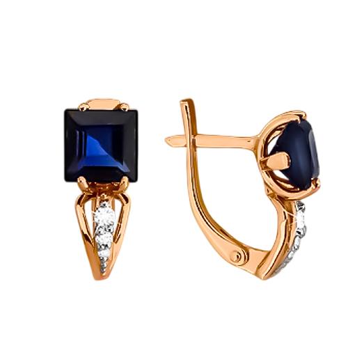 Серьги с английским замком Aquamarine, красное золото 585 проба, вставка бриллиант (Aquamarine, Россия) — от 2237.95 руб. в сети магазинов DIAMANTE забронировать в магазине Серьги с английским замком Aquamarine, красное золото 585 проба, вставка бриллиант (Aquamarine, Россия)