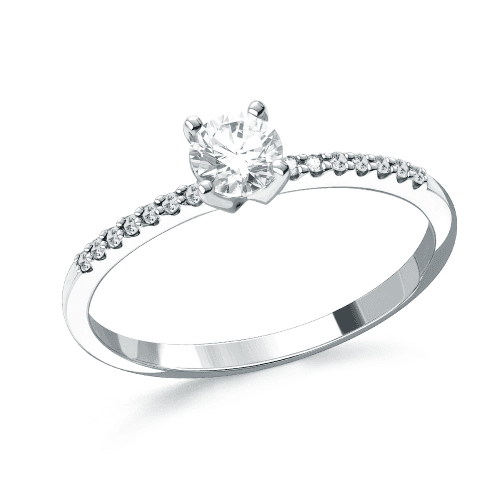 Кольцо помолвочное 7 Карат, белое золото 585 проба, вставка бриллиант (7 Карат, Беларусь) — от 3246.92 руб. в сети магазинов DIAMANTE забронировать в магазине Кольцо помолвочное 7 Карат, белое золото 585 проба, вставка бриллиант