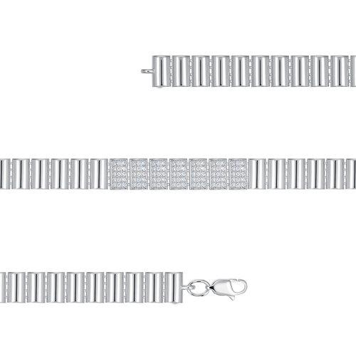Браслет ролекс CORONA Jewelry, белое серебро 925 проба, вставка фианит (CORONA Jewelry, Россия) — от 843.15 руб. в сети магазинов DIAMANTE забронировать в магазине Браслет ролекс CORONA Jewelry, белое серебро 925 проба, вставка фианит