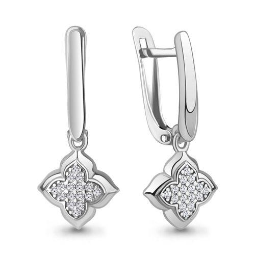 Серьги длинные Aquamarine, серебро 925 проба, вставка фианит (Aquamarine, Россия) — от 129.23 руб. в сети магазинов DIAMANTE забронировать в магазине Серьги длинные Aquamarine, серебро 925 проба, вставка фианит (Aquamarine, Россия)