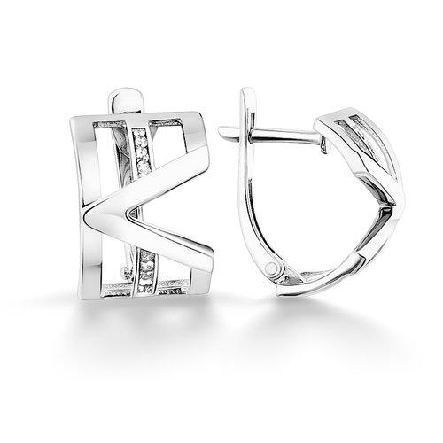 Серьги с английским замком CORONA Jewelry, серебро 925 проба, вставка фианит (CORONA Jewelry, Россия) — от 186.53 руб. в сети магазинов DIAMANTE забронировать в магазине Серьги с английским замком CORONA Jewelry, серебро 925 проба, вставка фианит (CORONA Jewelry, Россия)