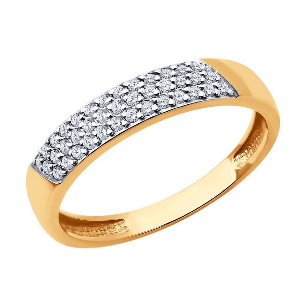 Кольцо дорожка SOKOLOV, красное золото 585 проба, вставка фианит (SOKOLOV, Россия) — от 880.77 руб. в сети магазинов DIAMANTE забронировать в магазине Кольцо дорожка SOKOLOV, красное золото 585 проба, вставка фианит