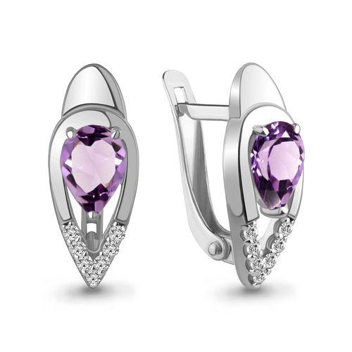 Серьги с английским замком Aquamarine, серебро 925 проба, вставка фианит (Aquamarine, Россия) — от 168.07 руб. в сети магазинов DIAMANTE забронировать в магазине Серьги с английским замком Aquamarine, серебро 925 проба, вставка фианит (Aquamarine, Россия)