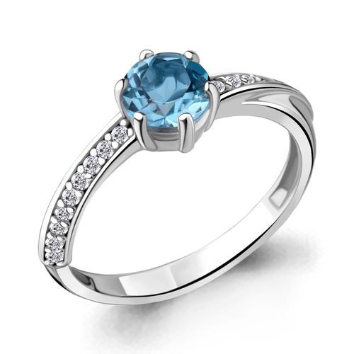 Кольцо декоративное Aquamarine, серебро 925 проба, вставка фианит (Aquamarine, Россия) — от 174.34 руб. в сети магазинов DIAMANTE забронировать в магазине Кольцо декоративное Aquamarine, серебро 925 проба, вставка фианит (Aquamarine, Россия)