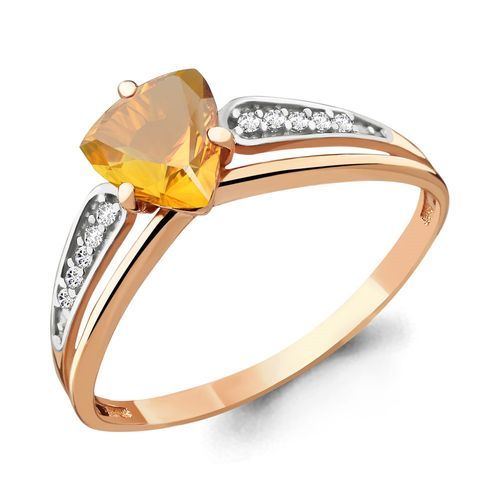 Кольцо декоративное Aquamarine, красное золото 585 проба, вставка фианит (Aquamarine, Россия) — от 955.50 руб. в сети магазинов DIAMANTE забронировать в магазине Кольцо декоративное Aquamarine, красное золото 585 проба, вставка фианит (Aquamarine, Россия)